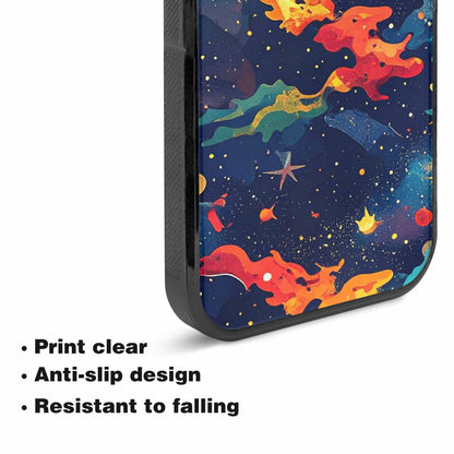 iPhone 15 Case — Cosmic Camo Harmony, Custom Print Case Cover