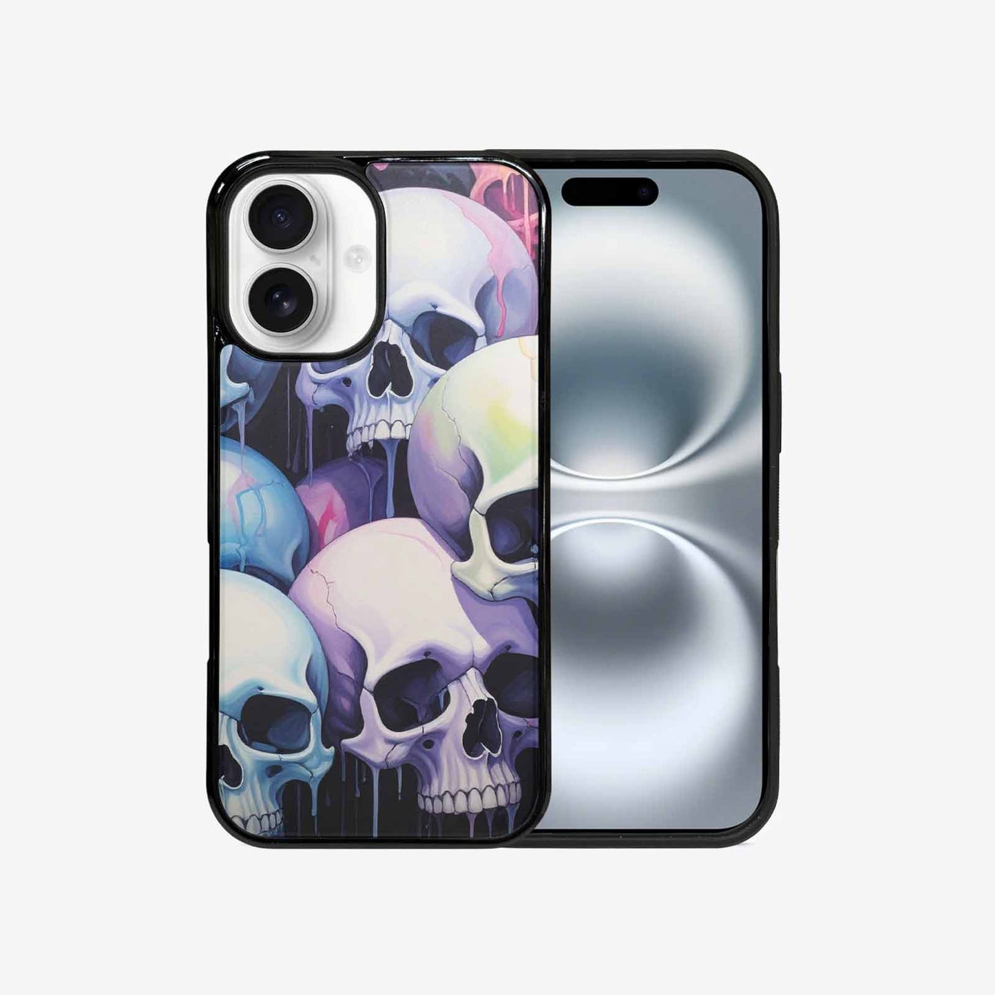 iPhone 16 Case — Dark Black And White Color Tone, Custom Made Phone Cover