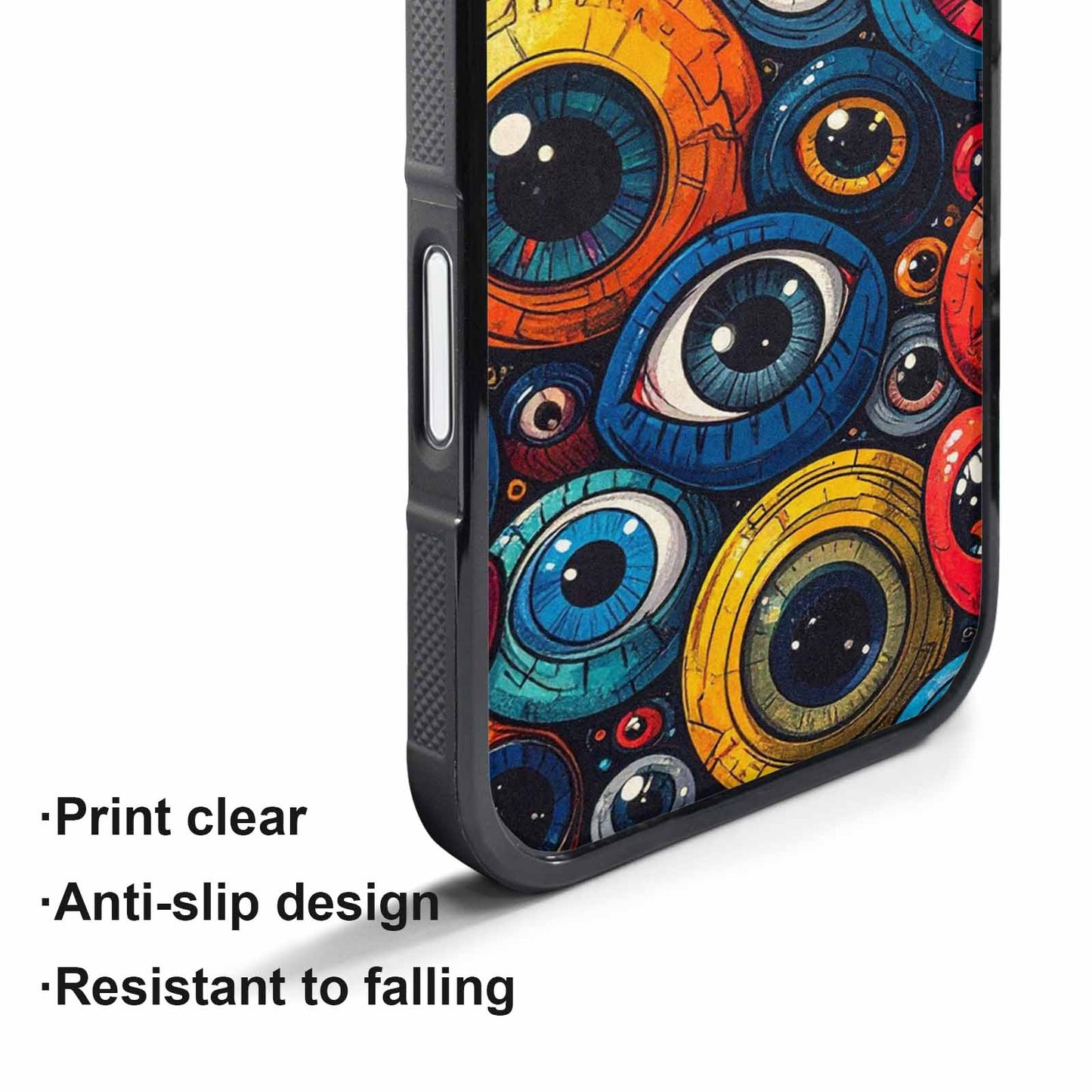 iPhone 17 Pro Max Case — Cartoon Eyeballs Cartoon Cute, Original Design Phone Case