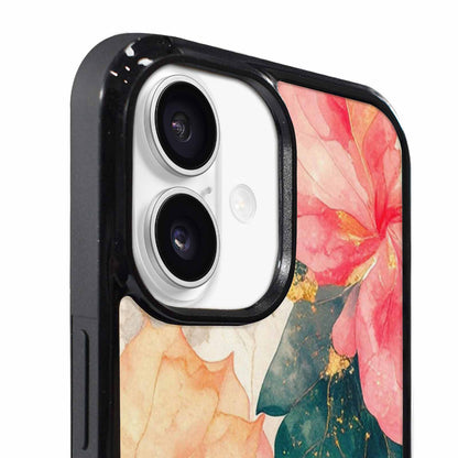 iPhone 17 Case — Marble Floral, Custom Printed Phone Case