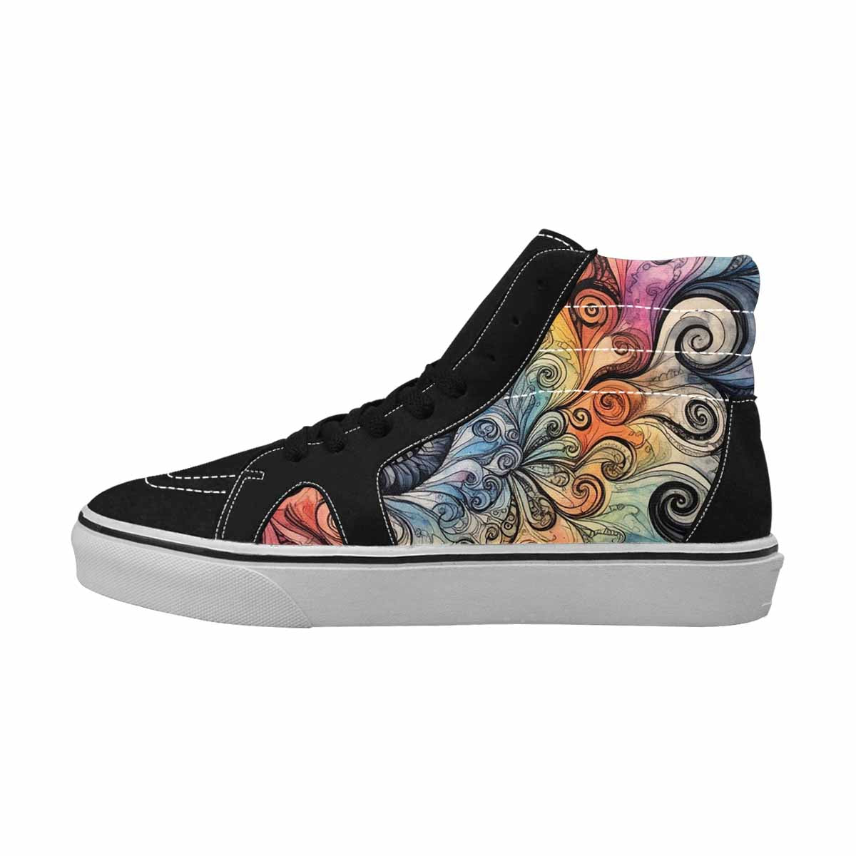 MEN'S Tie High Top Canvas Dark Academia Sneakers