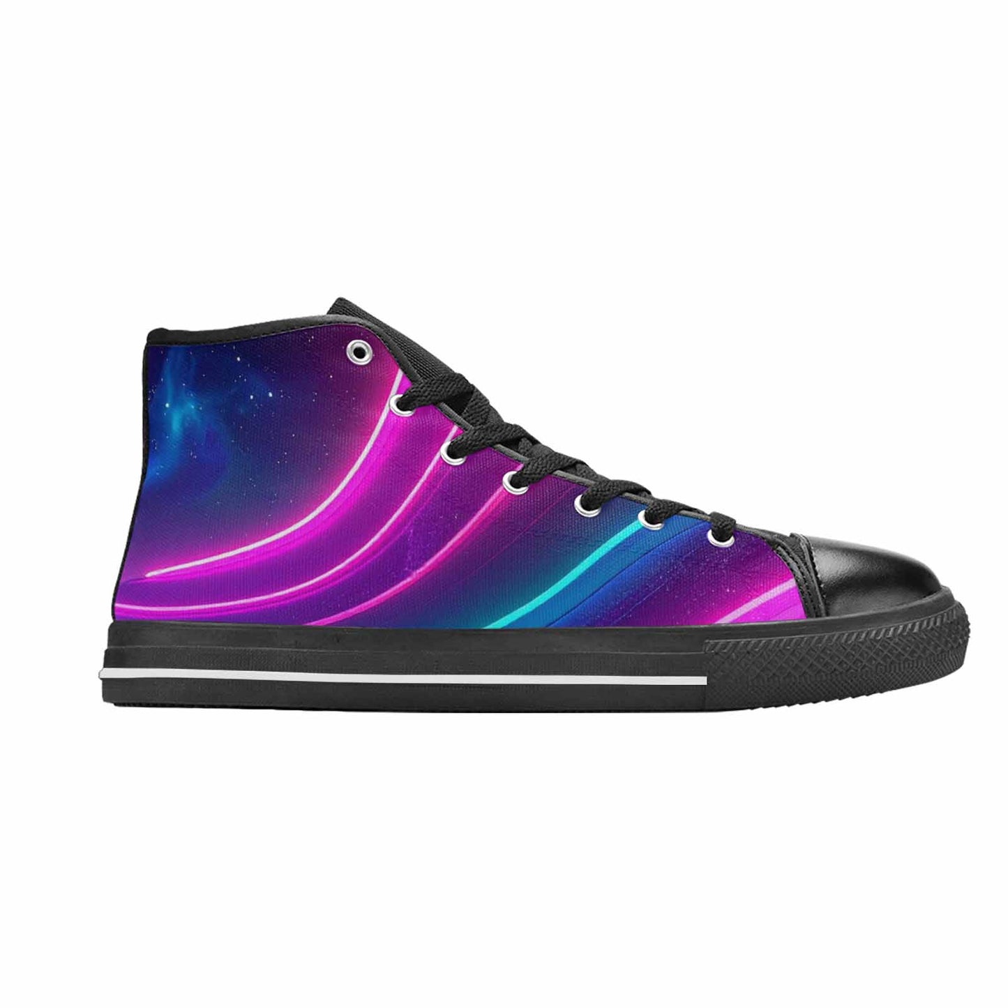 WOMEN'S 80S Neon Cartoon High Top Canvas Grunge Custom Shoes