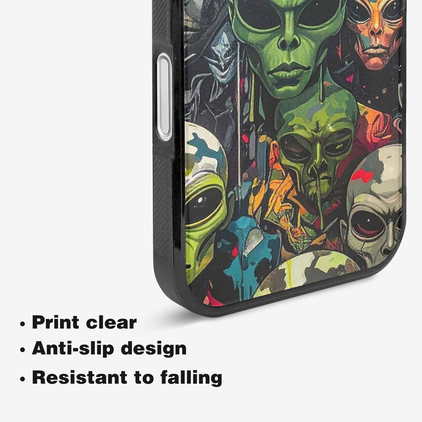 iPhone 16 Case — Aliens Camo Aliens Pattern Hundreds Of, Customized Protective Case
