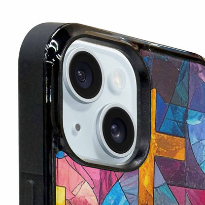 iPhone 15 Plus Case — Faith Cross And Faith Icons Pattern, Custom Designed Case Cover