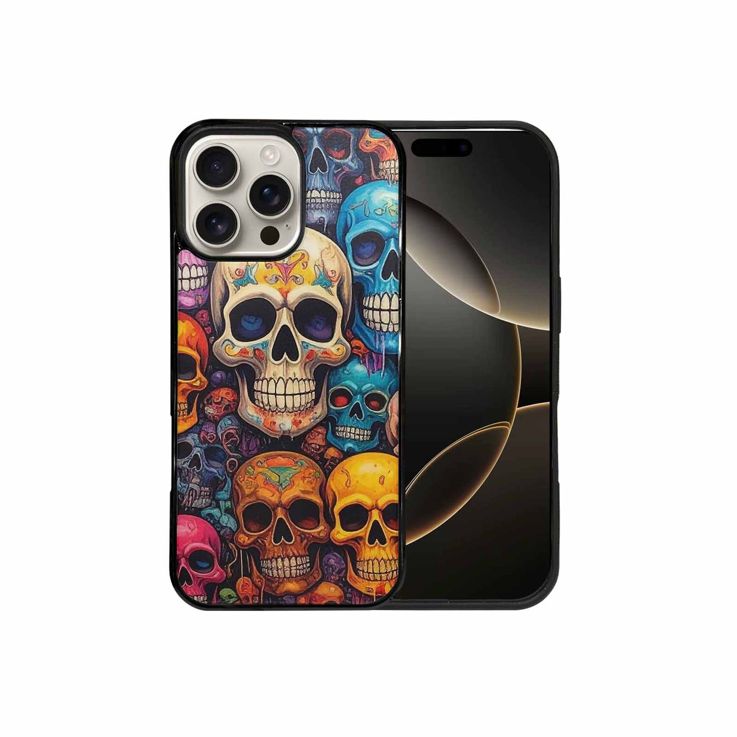 iPhone 16 Pro Max Case — Skulls General Skulls Pattern, Custom Printed Phone Case