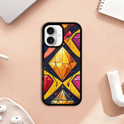 iPhone 17 Case — Vintage Summer Diamond Retro Vintage, Personalized Phone Case