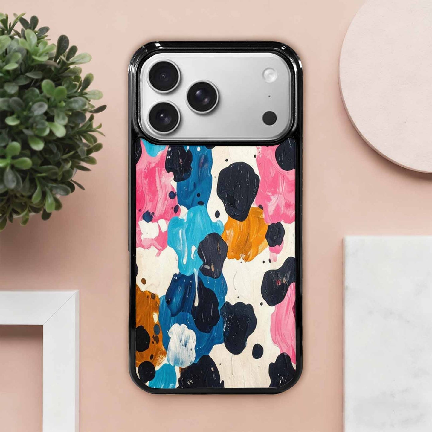 iPhone 17 Pro Max Case — Small Cow Animal Print Animal Print, Custom Printed Phone Case