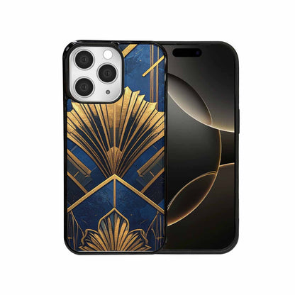 iPhone 15 Pro Max Case — Art Deco Illustration Pattern, Custom Print Case Cover