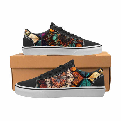 MEN'S Stained Glass Kaleidoscope Canvas Lace-Up Y2K Shoes