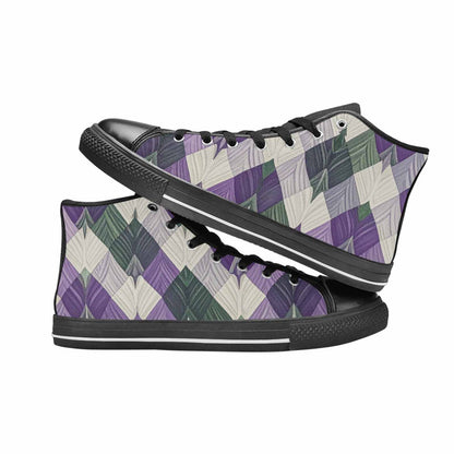 MEN'S Genderqueer Flag Color High Top Canvas Dreamcore Custom Shoes