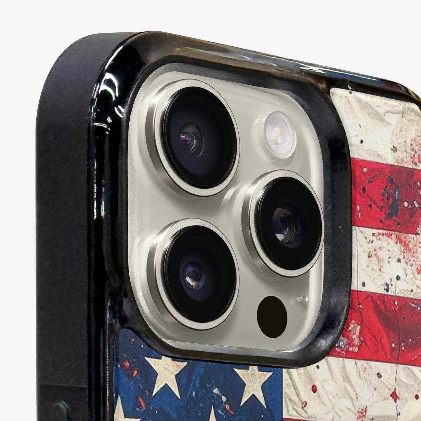iPhone 15 Pro Max Case — American Flag Stars And Stripes Motif, Customized Protective Case