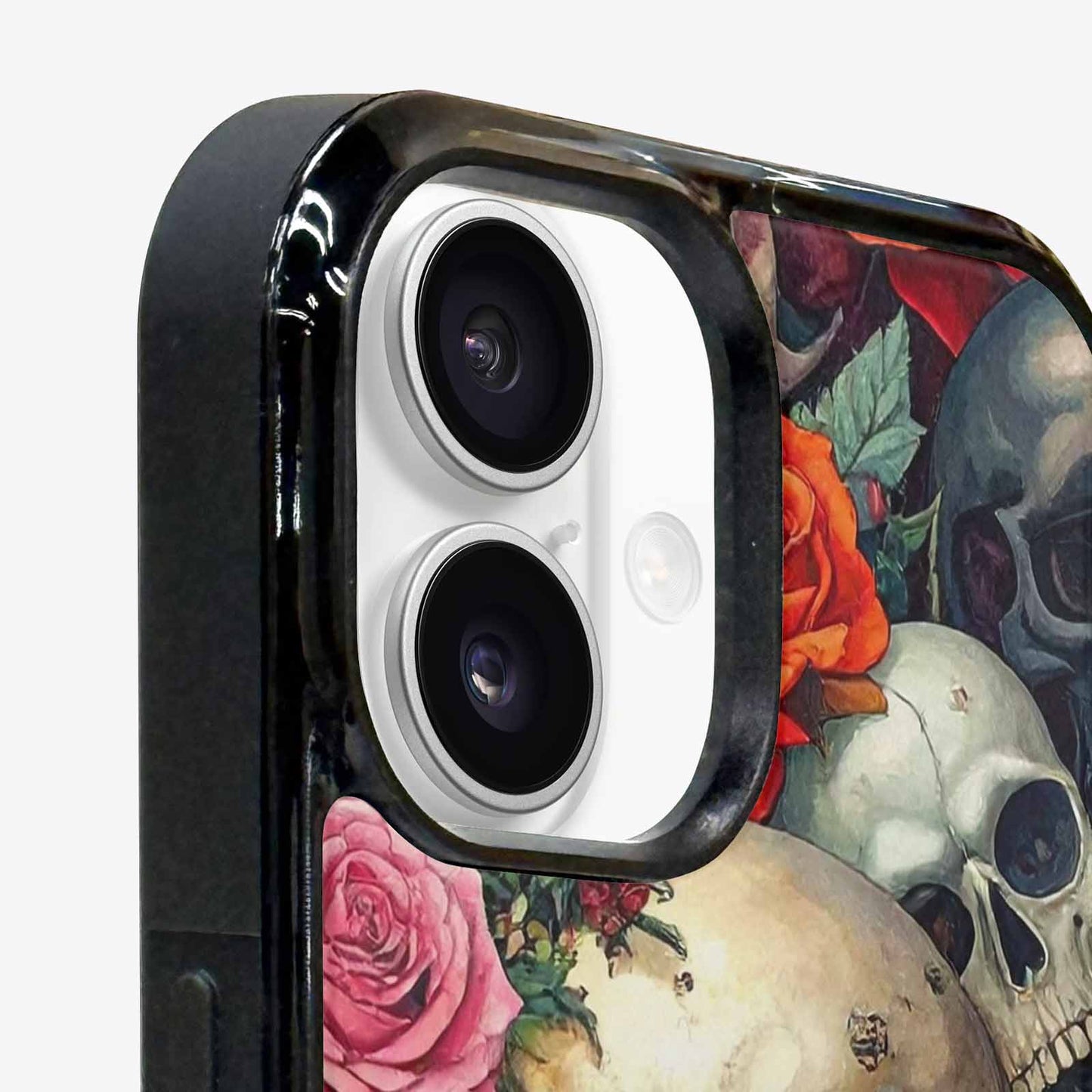 iPhone 16 Plus Case — Skulls And Rosesmelting Skulls A Aor, Custom Art Phone Cover