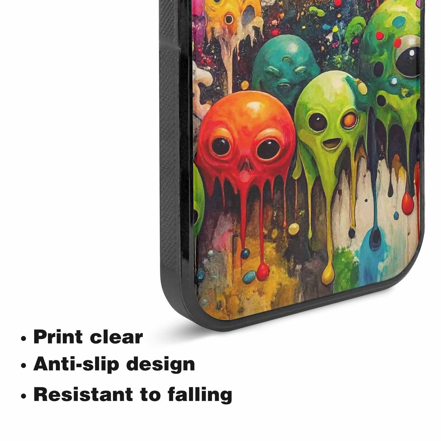 iPhone 15 Plus Case — Aliens Camomelting Aliens Patt Tuu, Original Design Phone Case