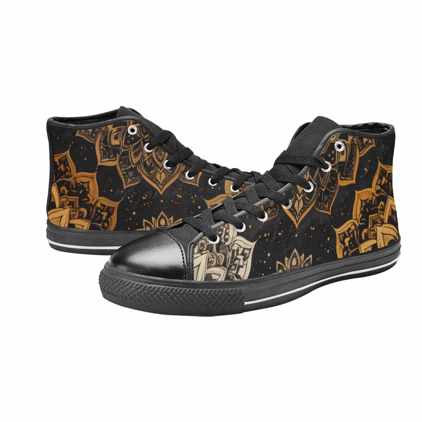 MEN'S Mandala High Top Canvas Surreal Custom Sneakers