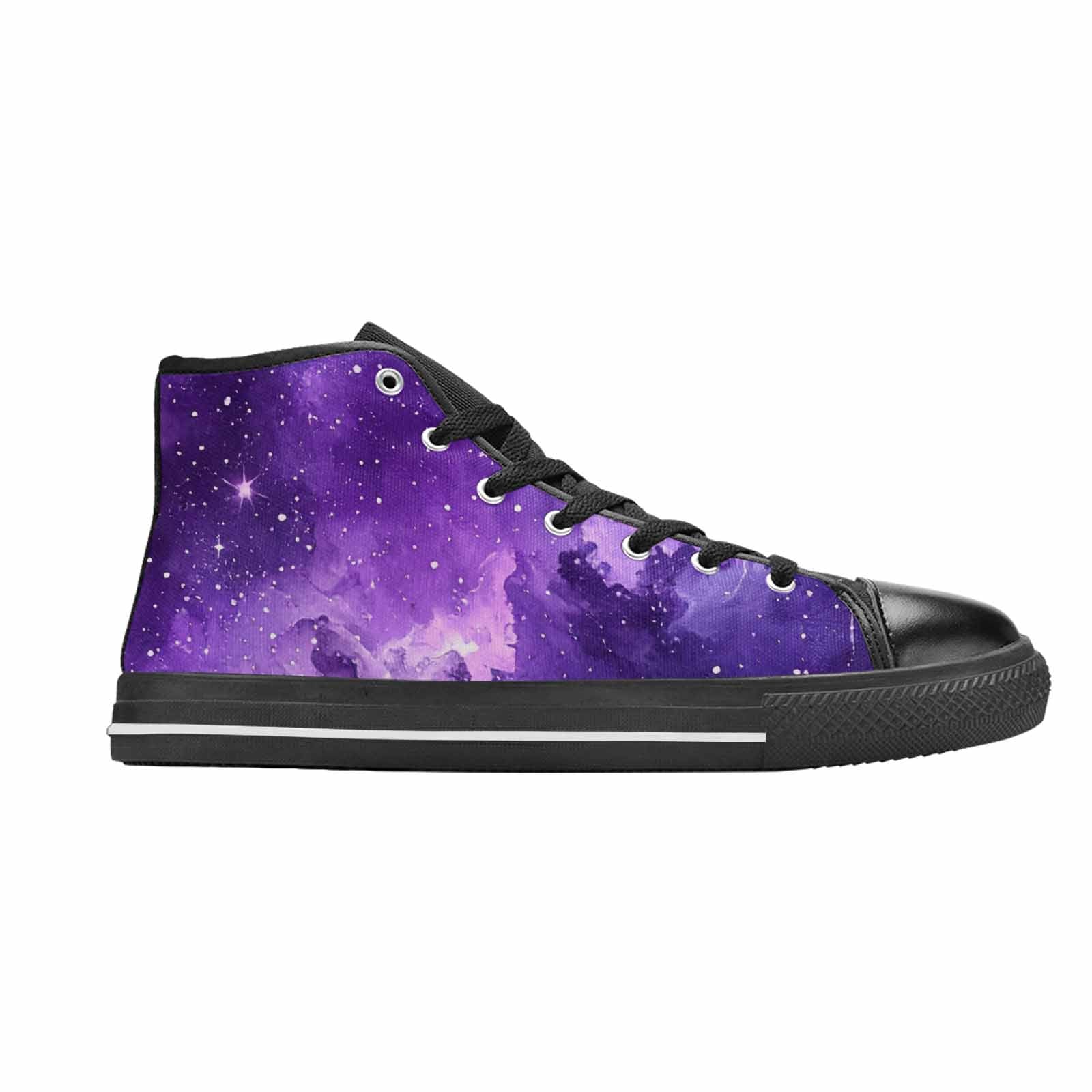 MEN'S Galaxy Art - High Top Canvas Dark Academia Sneakers