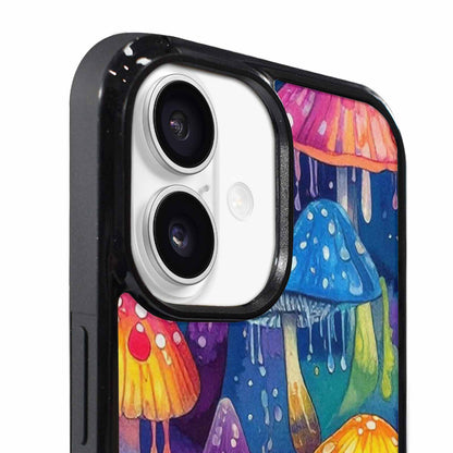 iPhone 17 Case — Rainbow Drip Mushrooms Original Art, Customized Protective Case