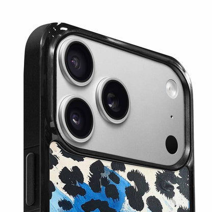 iPhone 17 Pro Case — Animal Print Black Blue Ink Animal, Custom Made Phone Cover