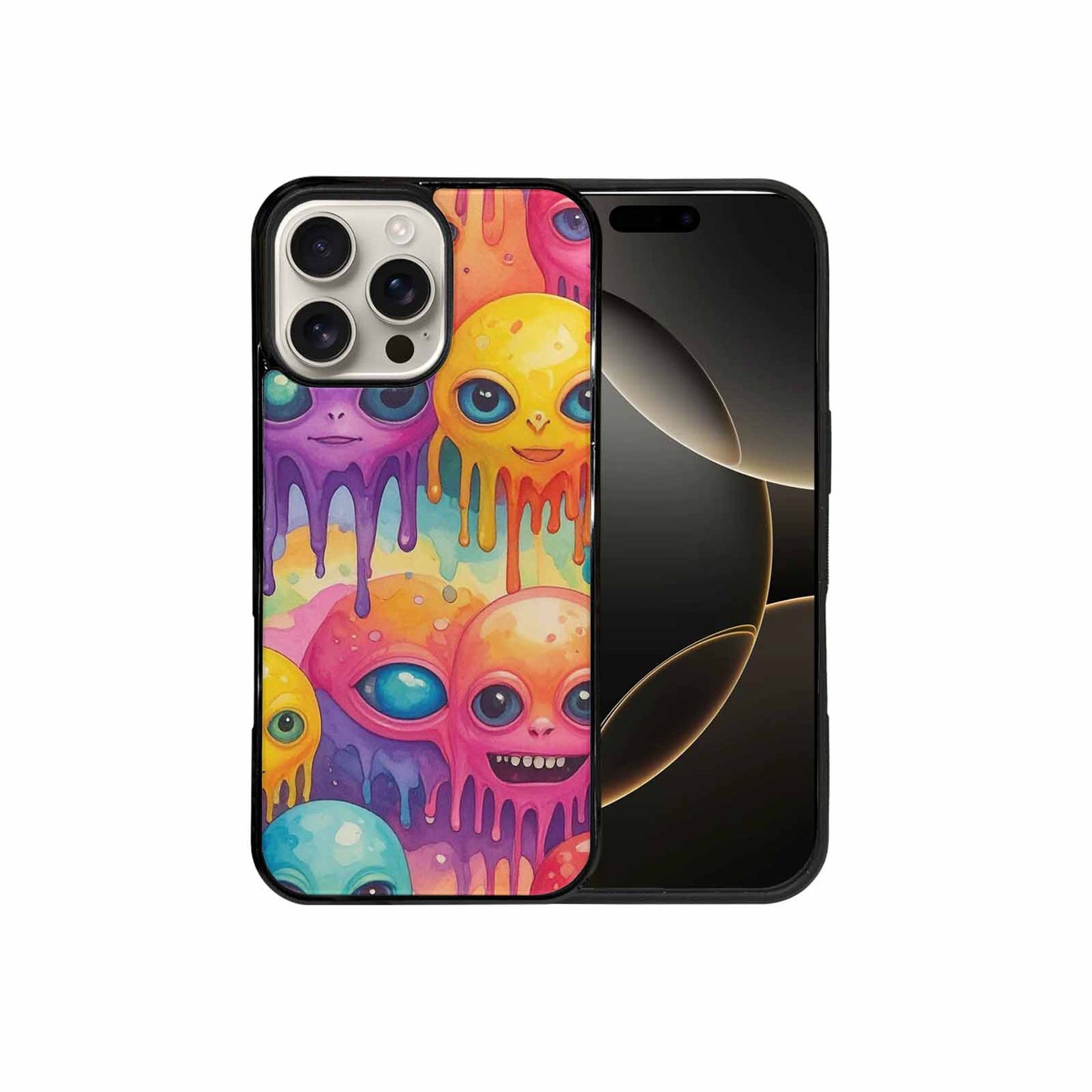 iPhone 16 Pro Max Case — Aliens Tie Dyemelting Aliens P, Custom Print Case Cover