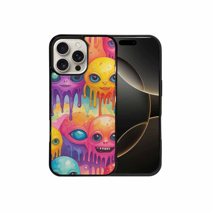 iPhone 16 Pro Max Case — Aliens Tie Dyemelting Aliens P, Custom Print Case Cover