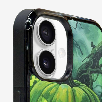 iPhone 16 Case — Halloween Glowing Jackolantern, Custom Designed Case Cover