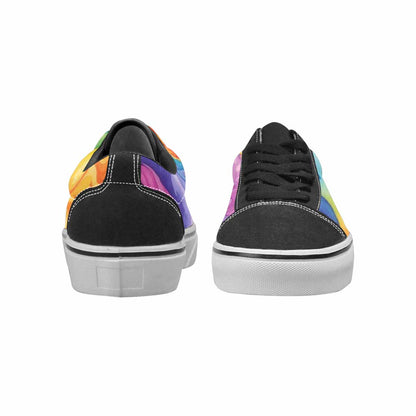 WOMEN'S Tie Lace-Up Canvas Melting Art Sneakers