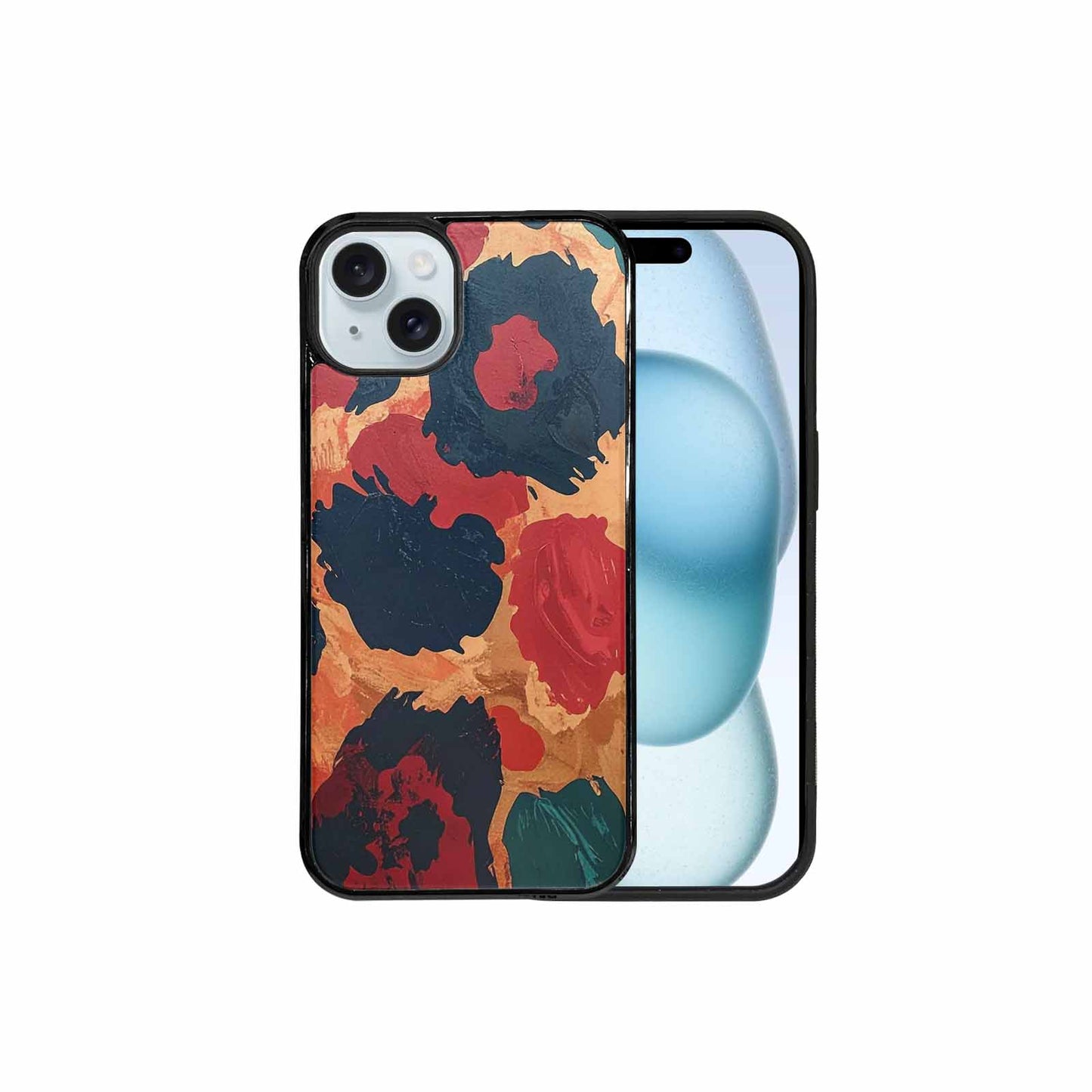iPhone 15 Plus Case — Leopard Wallpaper Print Custom, Customized Protective Case