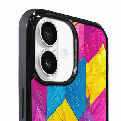 iPhone 17 Case — Pansexual Flag Color Theme Original Art, Custom Made Phone Cover