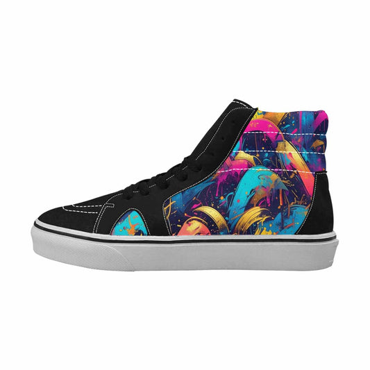 MEN'S Paint Splatter High Top Canvas Y2K Shoes