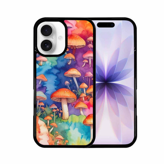 iPhone 17 Case — Mushrooms Tie Dyemushrooms Pat Tie Dye, Unique Phone Case Design