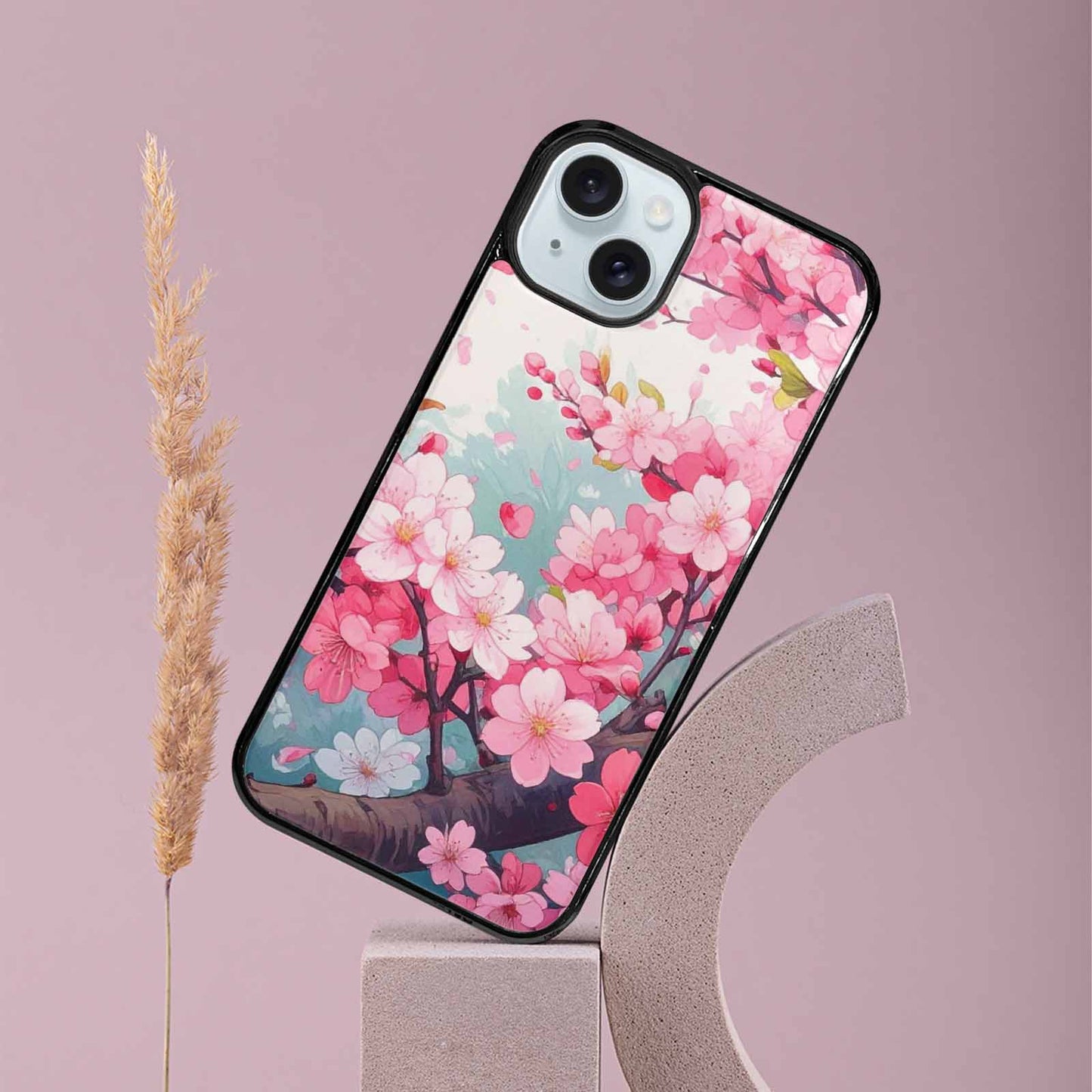 iPhone 15 Plus Case — Cherry Blossom Branch Cherry Blossom Branches, Custom Phone Case