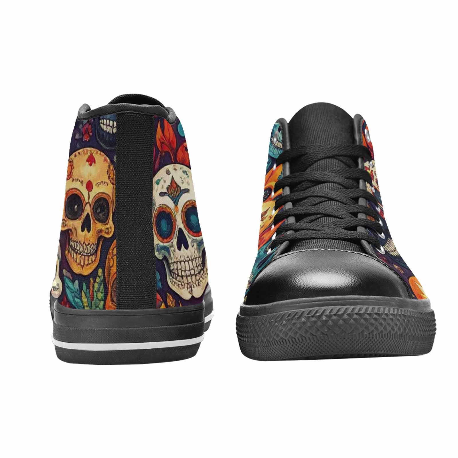 MEN'S Skull High Top Canvas Dark Academia Shoes