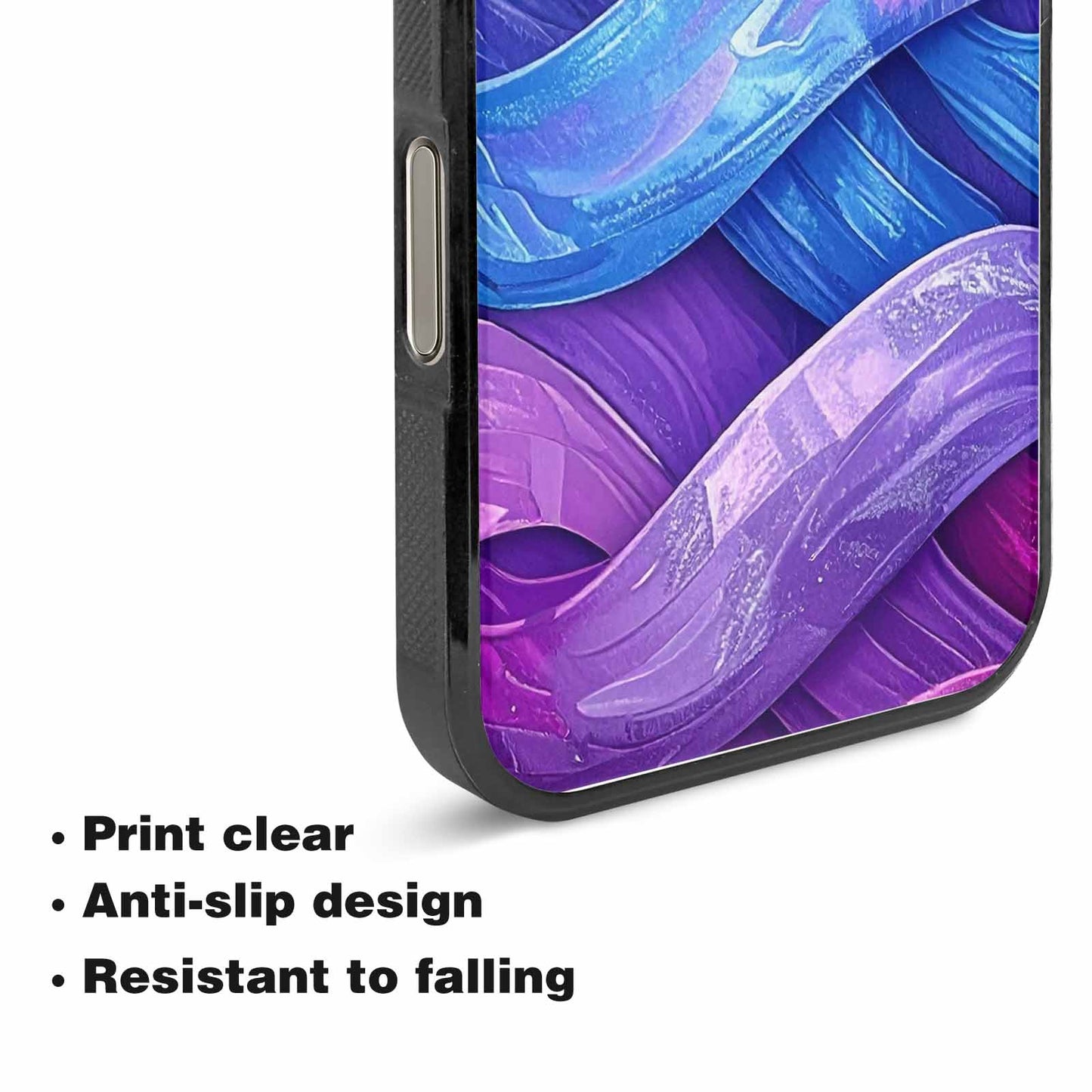 iPhone 15 Pro Max Case — Bisexual Flag Color Theme Small Rainbow, Custom Printed Phone Case