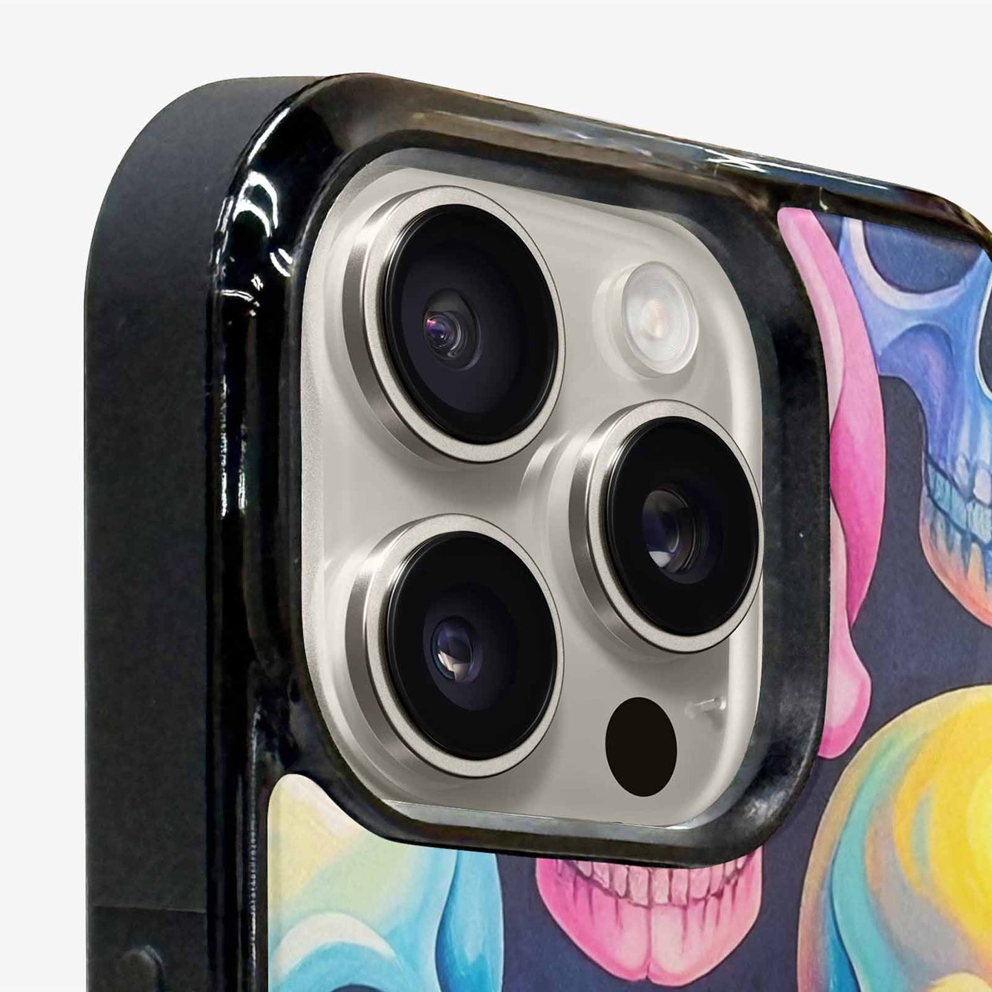 iPhone 15 Pro Max Case — Dripping Candy Skulls Custom, Custom Printed Phone Case