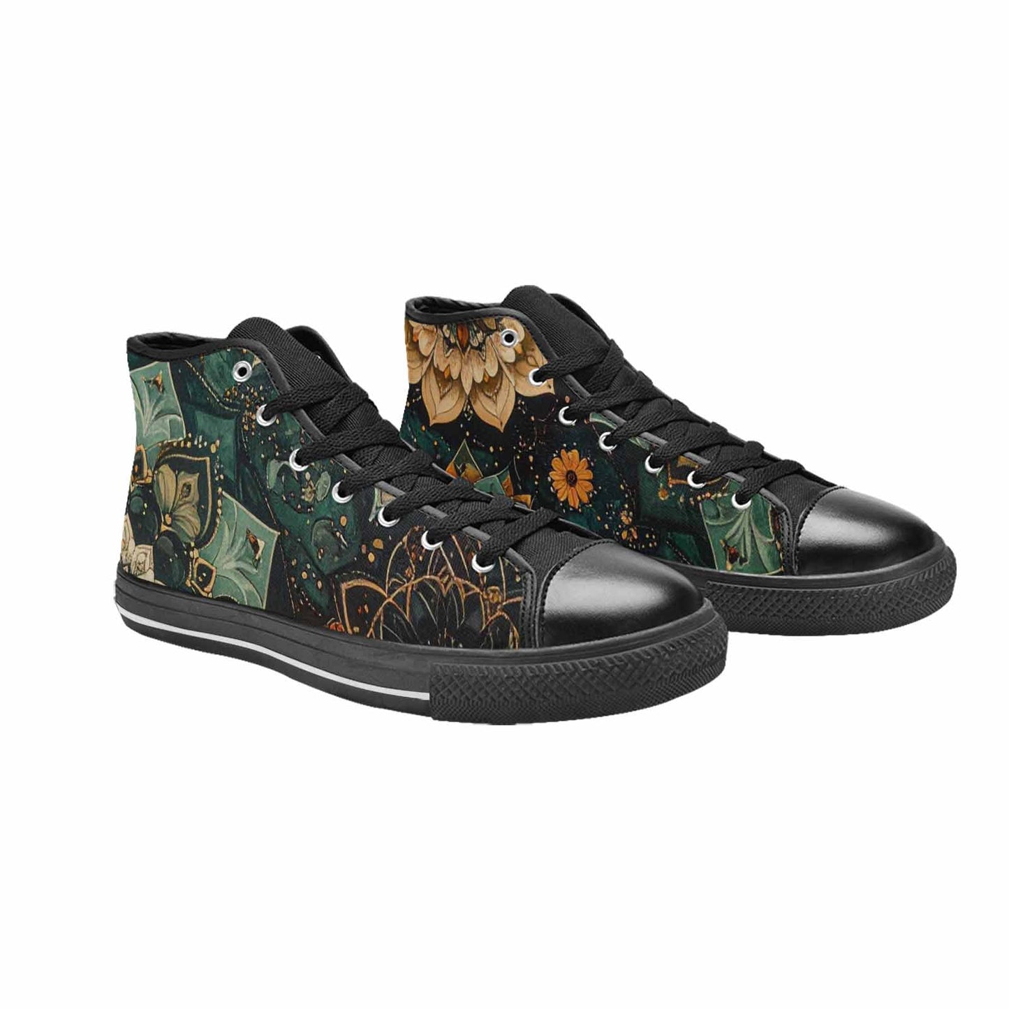 MEN'S Mandala High Top Canvas Vivid Sneakers