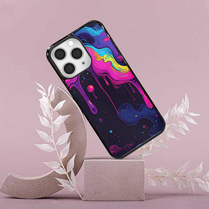 iPhone 15 Pro Max Case — Rick And Morty Style Art Dripping, Unique Phone Case Design