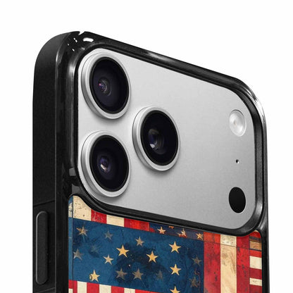 iPhone 17 Pro Max Case — Small American Flag Stars Galaxy Space, Custom Designed Case Cover