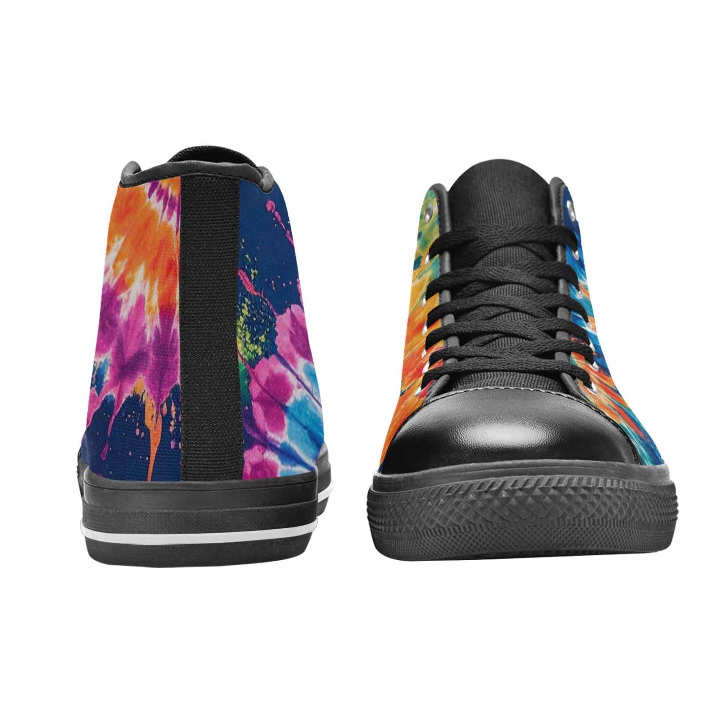 WOMEN'S Tie Dye Mixed Style High Top Canvas Y2K Sneakers