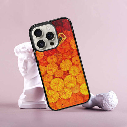 iPhone 16 Pro Case — Marigold Day Of The Dead Marigold, Original Design Phone Case