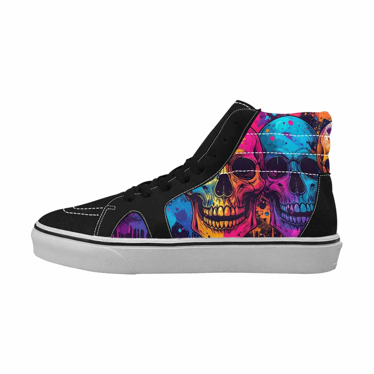 MEN'S Skull Splatter Comic Comic Ferion