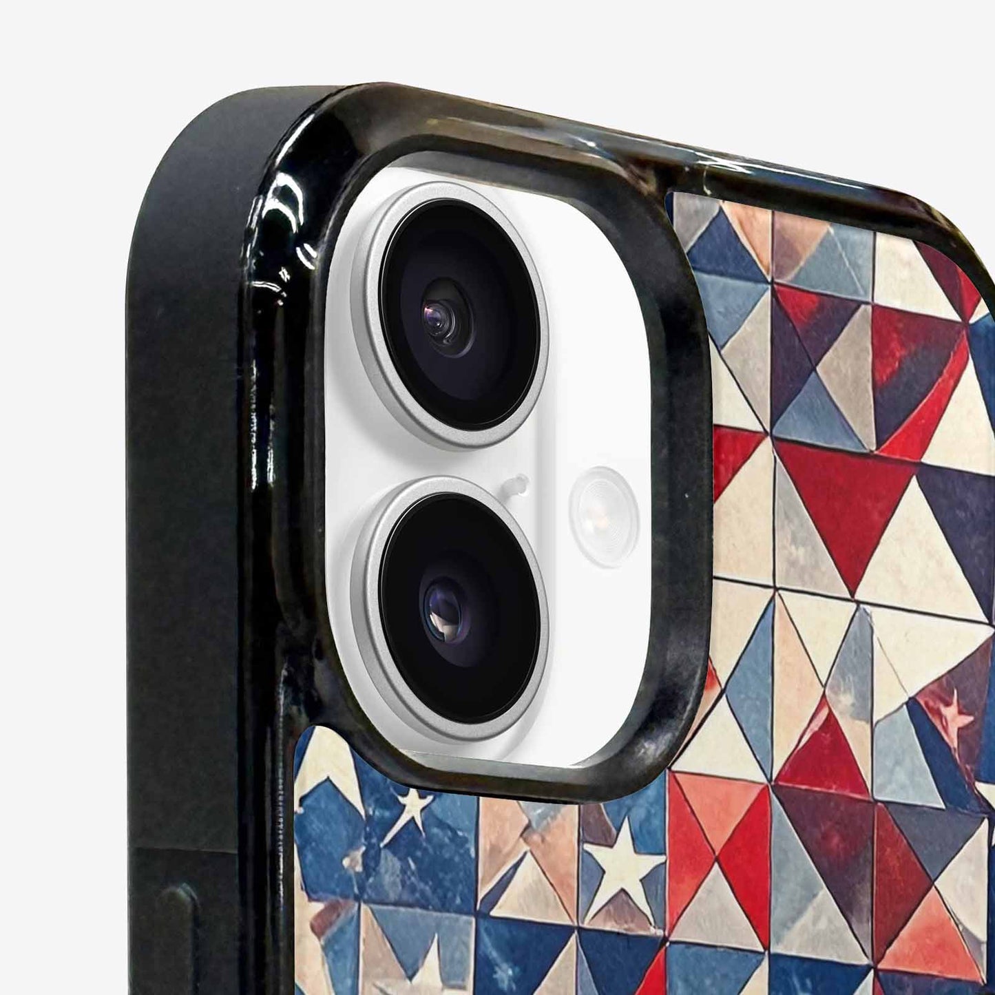 iPhone 16 Case — Small American Flag Stars And Stripes, Custom Printed Phone Case