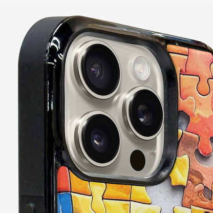 iPhone 16 Pro Max Case — Autism Puzzle Pieces Puzzle Piece Pattern, Custom Art Phone Cover