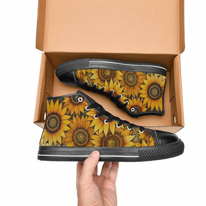 WOMEN'S Blend Melt Them High Top Canvas Vibrant Chaos Custom Sneakers