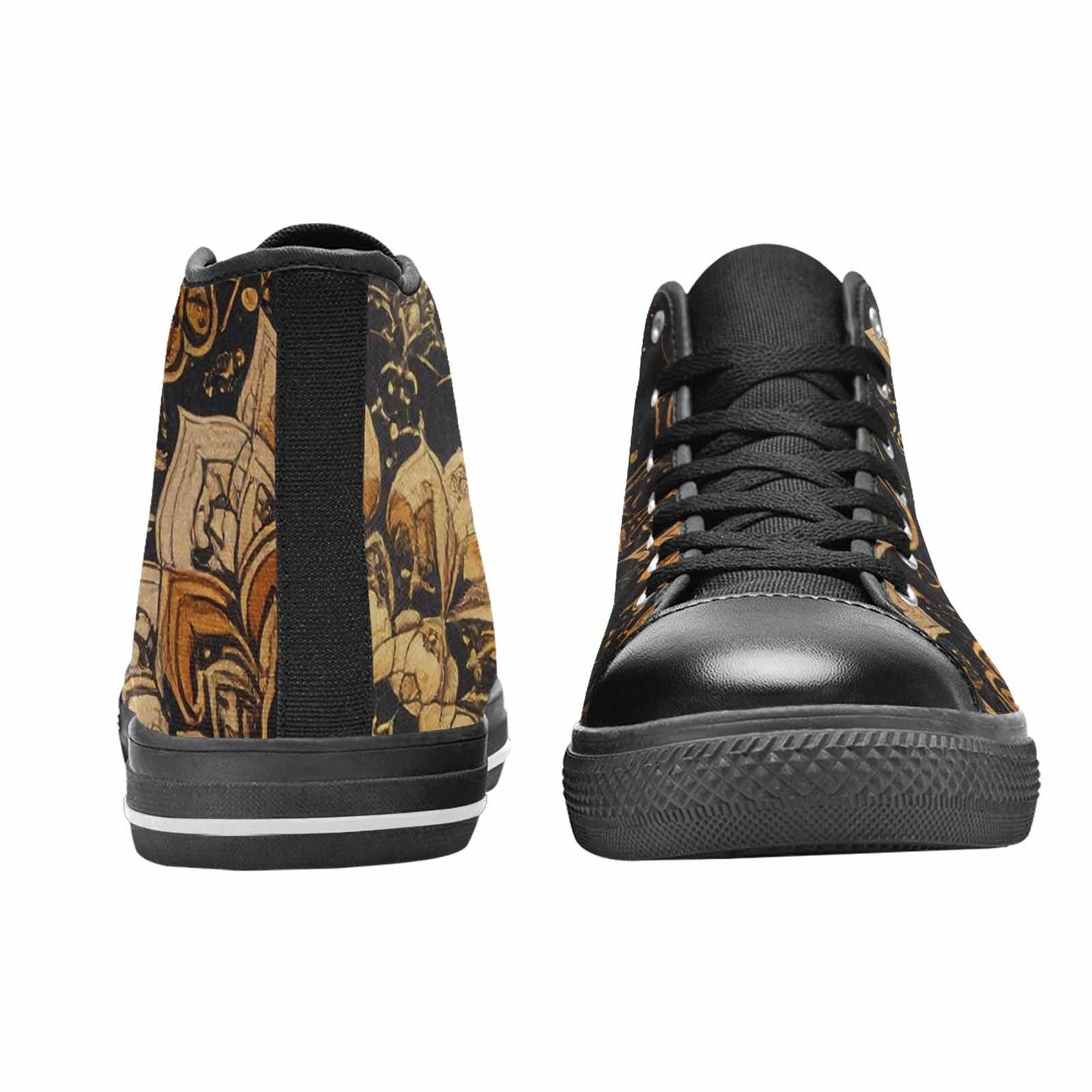 MEN'S Mandala High Top Canvas Cottagecore Custom Sneakers