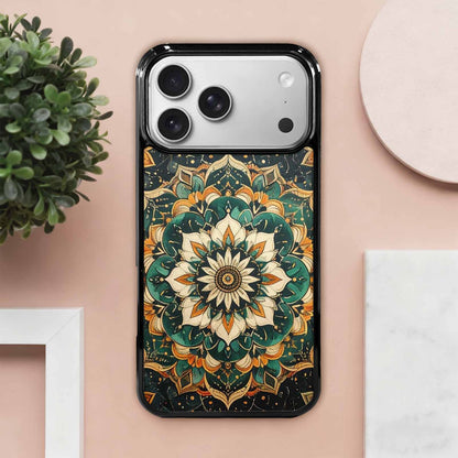 iPhone 17 Pro Max Case — Small Mandala Pattern, Randomly Floral, Custom Art Phone Cover