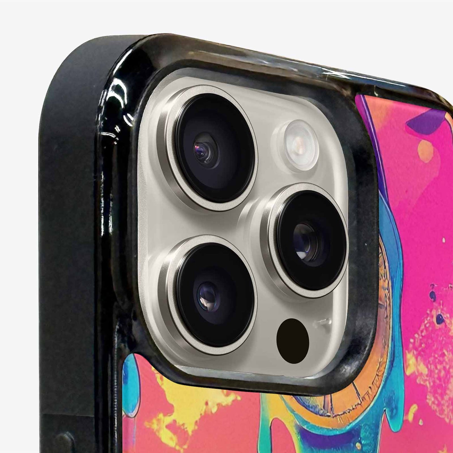 iPhone 15 Pro Max Case — Surrealist Dreamscape Pattern Melting Clocks Desert, Custom Phone Case