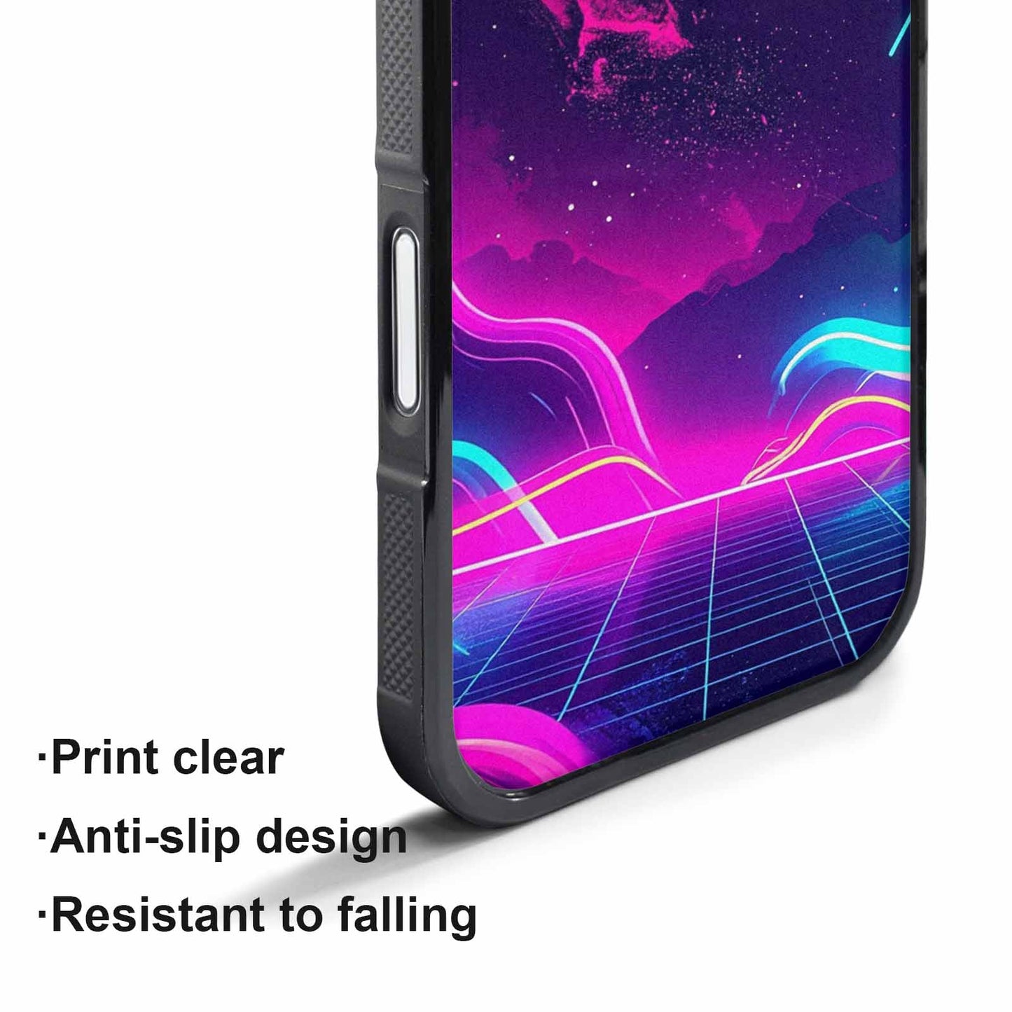 iPhone 17 Pro Max Case — Neon Cartoon Art Pattern Retro Vintage, Custom Made Phone Cover