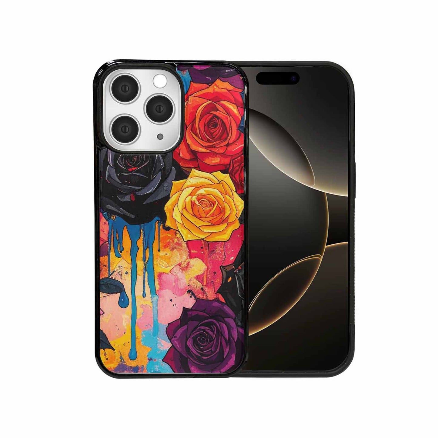 iPhone 15 Pro Max Case — Gothic Rose Gothic Roses Pattern Hundreds, Custom Made Phone Cover
