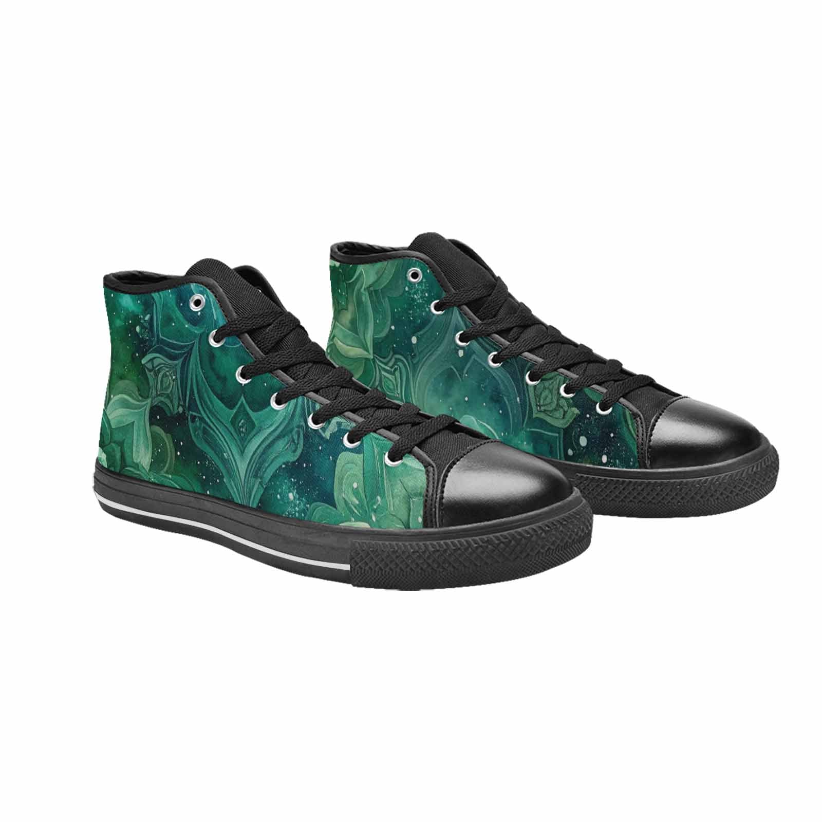 MEN'S Galaxy Art - High Top Canvas Grunge Shoes