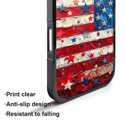iPhone 17 Air Case — Patriotic Stars And Stripes American Galaxy, Personalized Phone Case