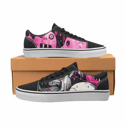 WOMEN'S Monsters (general) Lace-Up Canvas Cottagecore Custom Sneakers